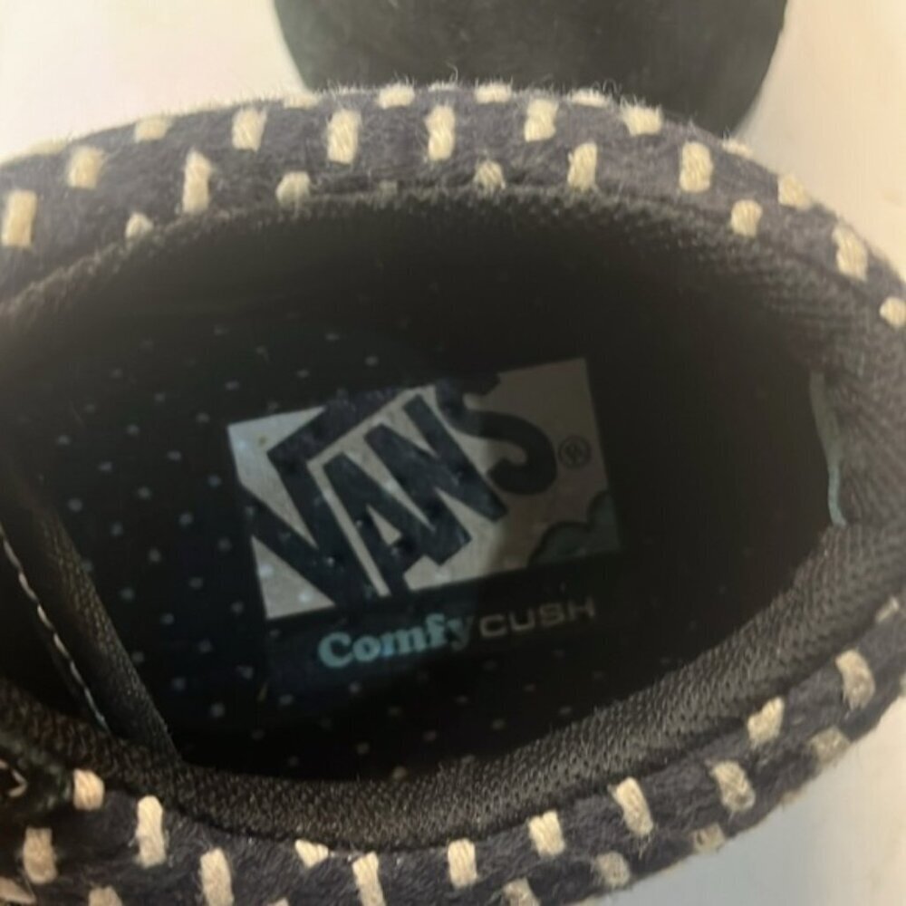 Vans Old Skool Quilt Stitch 'Black White' VN0A3WMA4B0 Sneakers, size 8.5 - Picture 10 of 12